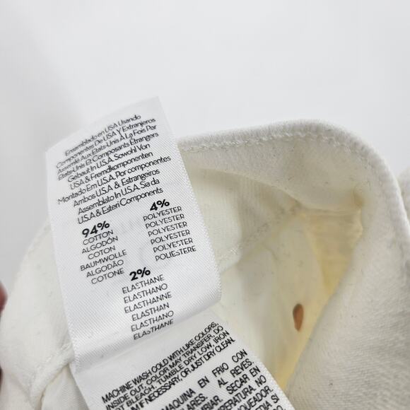 Mother The Tripper Ankle Fray White Ripped Knee Raw Hem Button Fly NWT Size 30 - Picture 10 of 10